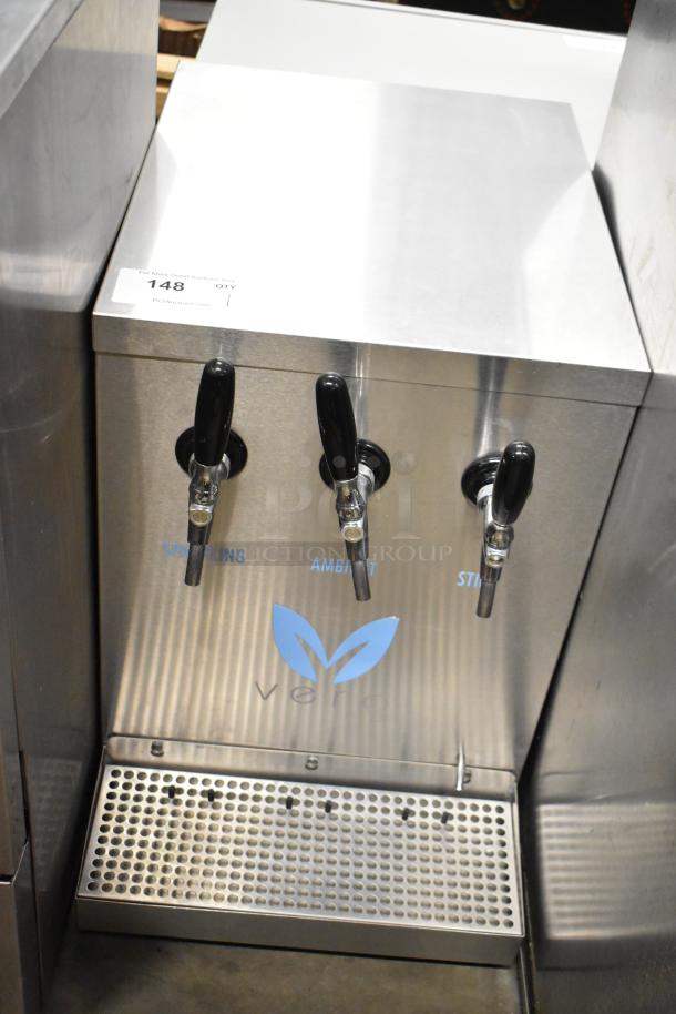 Vero Commercial Countertop Water Dispenser with three taps: sparkling, ambient, still. Stainless steel, excellent condition.