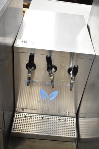 Vero Commercial Countertop Water Dispenser with three taps: sparkling, ambient, still. Stainless steel, excellent condition.