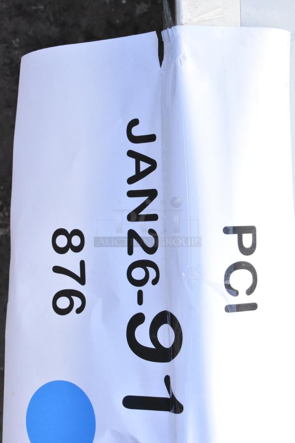 Regency 600DDTS384RT 7' dish table with 3-compartment sink, 16-gauge steel, right drainboard, brand new, scratch and dent.