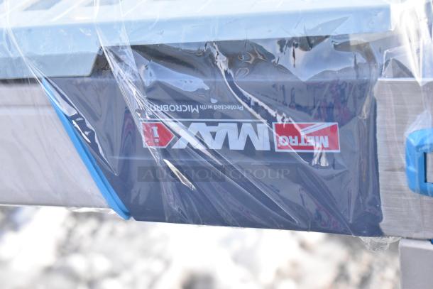 Brand new Metro Max 2 Tier Wire Shelving Unit, scratch and dent condition. Dismantling required by buyer. Visible branding.