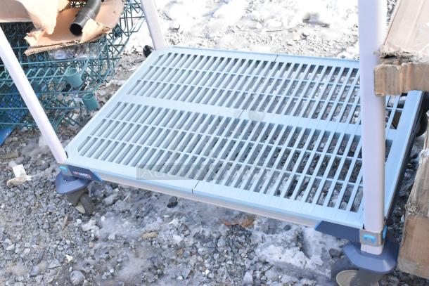 Brand new Metro Max 2 tier wire shelving unit, scratch and dent condition. Buyer must dismantle; freight charges apply.