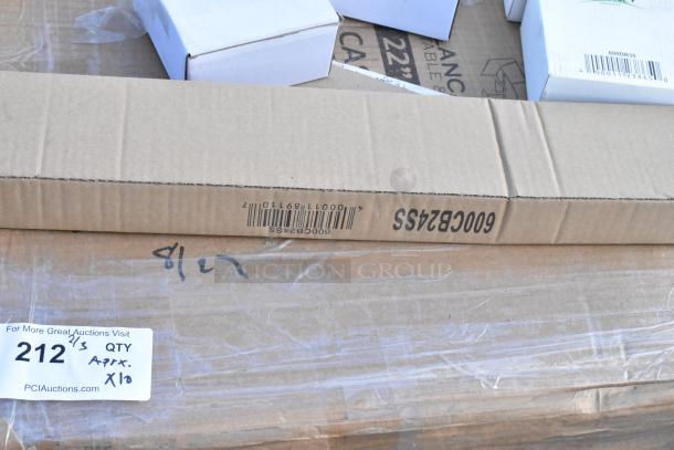 Box of 10 brand new items, possibly scratch and dent, including cigarette receptacle. Visible label: "QTY Approx. x10."