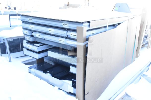 Brand new Amerikooler ND1500940S walk-in box, 5.5'x8', no condenser/compressor, scratch and dent condition.