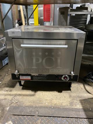 Nemco Commercial Stainless Steel Electric Powered Countertop Pizza Deck Oven! Model: 6205 SN: L09-009! 120V 1 Phase! On Legs! - Item #1192426
