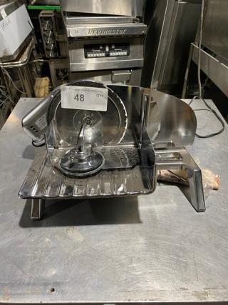 Rival Commercial Electric Powered Countertop Deli Meat/Food Slicer! Model: 1030V/4! 120V! On Legs! - Item #1192436