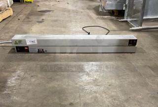 Winco Commercial Aluminum Electric Powered Undermount Infared Single Strip Heater! Model: ESH-48 SN: ESH48010002693! 120V! 2X Your Bid!