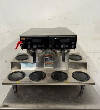 BRAND NEW Bunn 38700.0015 AXIOM® 0/6 Twin Automatic Coffee Brewer With 6 Warmers Total 15 Gallon Per Hour Capacity - Item #1191751