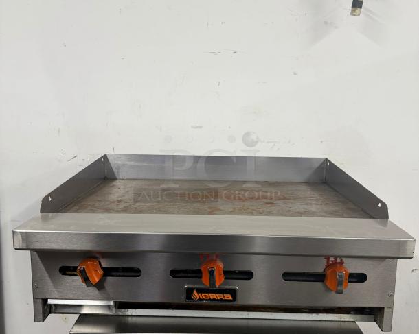 Sierra SRMG-36 36" Countertop Gas Manual Griddle w/ 3/4" Thick Plate - Image 1 of 4