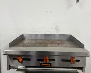 Sierra SRMG-36 36" Countertop Gas Manual Griddle w/ 3/4" Thick Plate