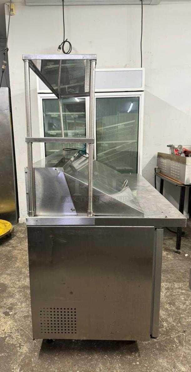 Falcon Food Service AST-60M 60" Mega Top Prep Table w/ (24) Pan Capacity with shelfs - Image 3 of 6