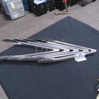 12-inch stainless steel tong, polished finish, great condition. Model 5XBID marked on handle. Ideal for kitchen use.