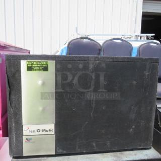 Ice O Matic ice maker, model ICE0400HA2, 115 Volt, dimensions 30x24x20 inches. Unable to test, exterior shows wear.