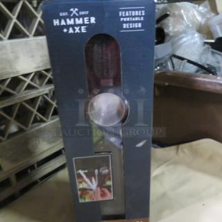 Hammer Axe 10-N-1 Bar Tool in original packaging, featuring a portable design; new condition.