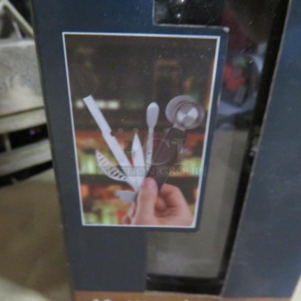 NEW Hammer Axe 10-N-1 Bar Tool, multifunctional, in original packaging. Features various bar tools, excellent condition.