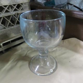 Jumbo Margarita Glass, model 9XBID, clear glass, excellent condition, wide bowl, sturdy stem, ideal for large servings.