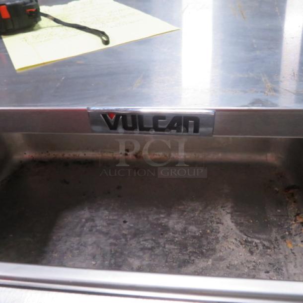 Vulcan VW1S 1 Drawer Warmer, working condition, stainless steel, 27.5x23.5x11.5 inches, 120V, 475W, visible wear.