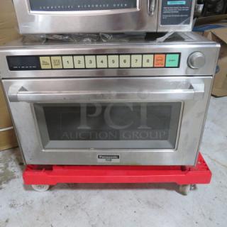 Panasonic Pro II Microwave, Model NE-3280, stainless steel exterior, digital controls, 25.5x21x20, unable to test.