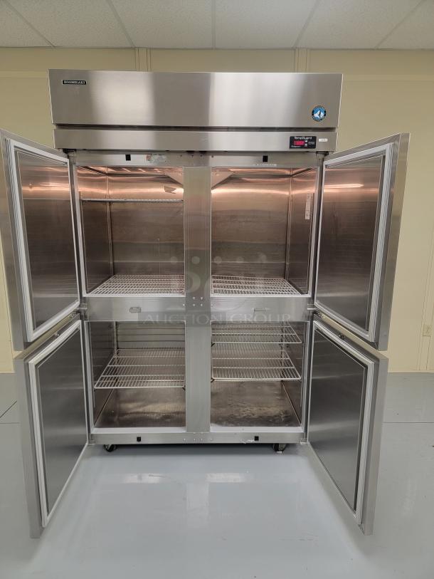 Elevate Your Kitchen's Efficiency with the Hoshizaki FH2-SS8-HD! Experience unparalleled performance and reliability with the Hoshizaki FH2-SS8-HD 4-Door Reach-In Freezer. Crafted from durable stainless steel, this self-contained unit is designed to meet the rigorous demands of any commercial kitchen, ensuring your ingredients stay perfectly preserved and easily accessible. See video in description below 👇 - Image 5 of 7