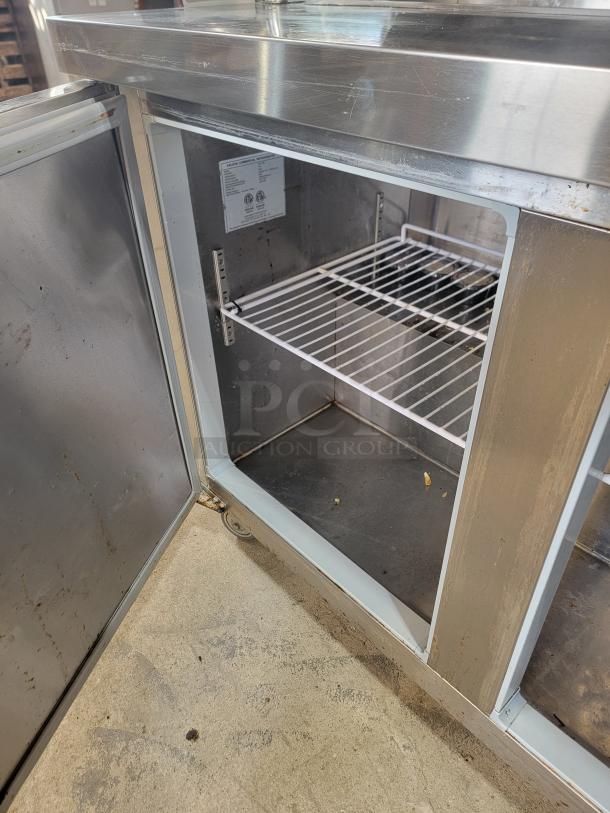 ❄️Boost Your Kitchen Efficiency!❄️ Westlake Massive 72" Prep Table & 3-Door Cooler - Ready to Go! Looking to streamline your food prep and keep ingredients perfectly chilled? This Refrigerated Food Prep Table is exactly what you need! We've fully tested it, and it's running flawlessly, ready to integrate into your busy kitchen! - Image 4 of 6