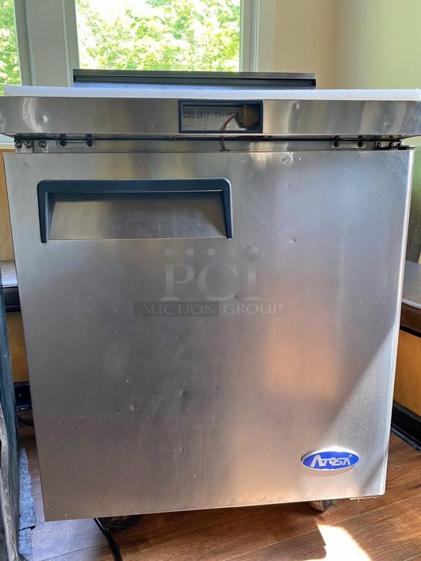 Atosa MSF8301GR Mega Top Sandwich/Salad Prep Refrigerator!  This unit is a perfect solution for restaurants, pizzerias, delis, or any food service operation needing efficient cold storage and easy access to fresh ingredients for sandwiches, salads, pizzas, and more. - Image 1 of 3