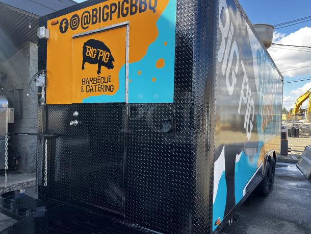 2014 Quality Trailers mobile kitchen, fully equipped, custom branding, excellent condition, 20'L x 8'5"W, ready to work.