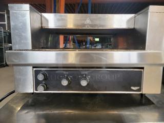 Vollrath JB3H commercial toaster/finisher, stainless steel, electric, countertop design, visible control knobs, used condition.