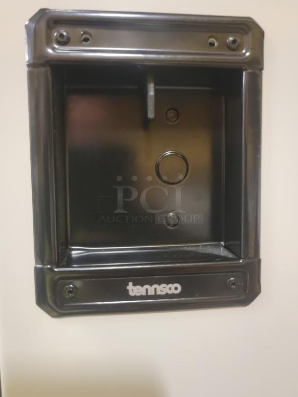 Tennsco locker padlock hasp, model TTS-121824-CMG, featuring durable metal construction and a secure locking mechanism.
