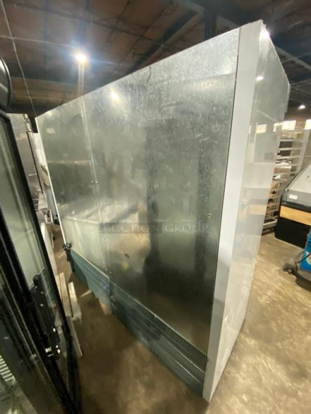 BRAND NEW! OUT OF THE BOX! Leader Commercial White Stainless Steel Solid 3 Door Reach In Freezer! With Poly Coated Wire Racks! - Image 4 of 9