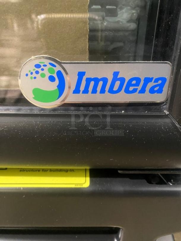 BRAND NEW! Imbera! Late Model! Commercial Black Single Glass Swing Door Reach In Merchandiser Refrigerator! Energy Star Certified! With Poly Coated Wire Racks! Model: G319 R2! 115V! With Legs! - Image 11 of 11