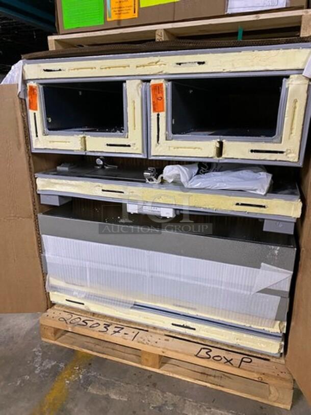 BRAND NEW! IN SHIPPING CRATE! Norlake Kold Locker Collection Commercial Heavy-Duty 6'x6' Indoor Walk-In Freezer Box! With Self-Contained Ceiling Mount Capsule Pak Refrigeration Compressor/Blower System! Model: KLF66-CR-M SN: 22030677/Model: CPF075JC-S-4-EV SN: 22030780! - Image 3 of 10