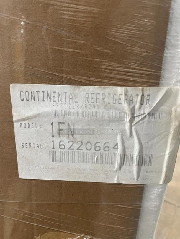NEW! Continental Commercial Stainless Steel Solid Single Door Reach In Freezer! Energy Star Certified! Model: 1FN SN: 16220664! - Image 7 of 8