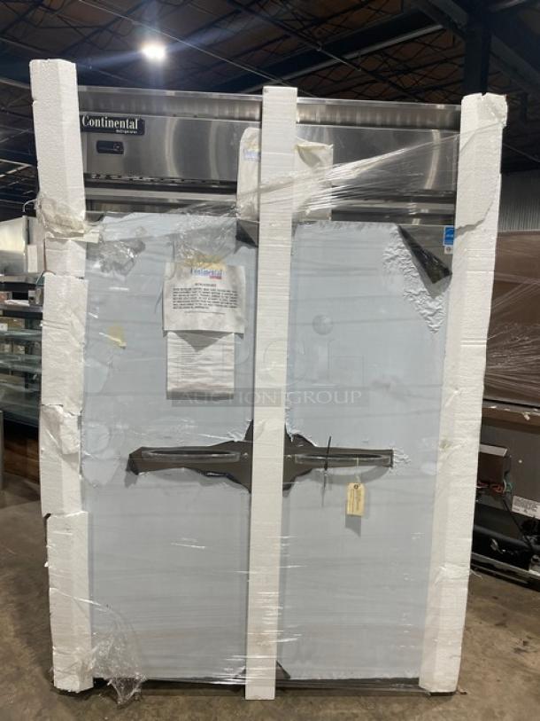 NEW! Continental Commercial Stainless Steel Solid 2 Door Reach In Refrigerator! Energy Star Certified! Model: 2RN SN: 16226285! - Image 2 of 9