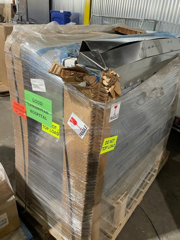 NEW! SCRATCH-N-DENT! Dinex Commercial Stainless Steel 3-Silo Colossus Plate Heater Dispenser! Model: DXPSBH3P! On Casters! - Image 5 of 13