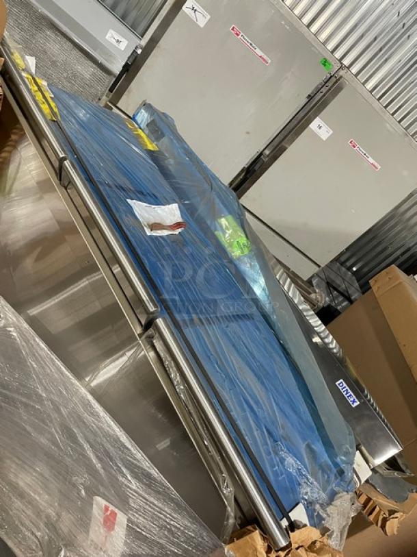 NEW! SCRATCH-N-DENT! Dinex Commercial Stainless Steel 3-Silo Colossus Plate Heater Dispenser! Model: DXPSBH3P! On Casters! - Image 7 of 13