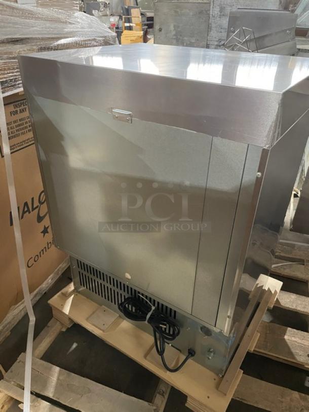 BRAND NEW! Hoshizaki Commercial Stainless Steel Electric Powered Air-Cooled Undercounter Sphere Cube Ice Making Machine/36 Lb. Bin Combo! Model: IM-50BAA-Q SN: K209055K! 115V 1 Phase! - Image 7 of 14