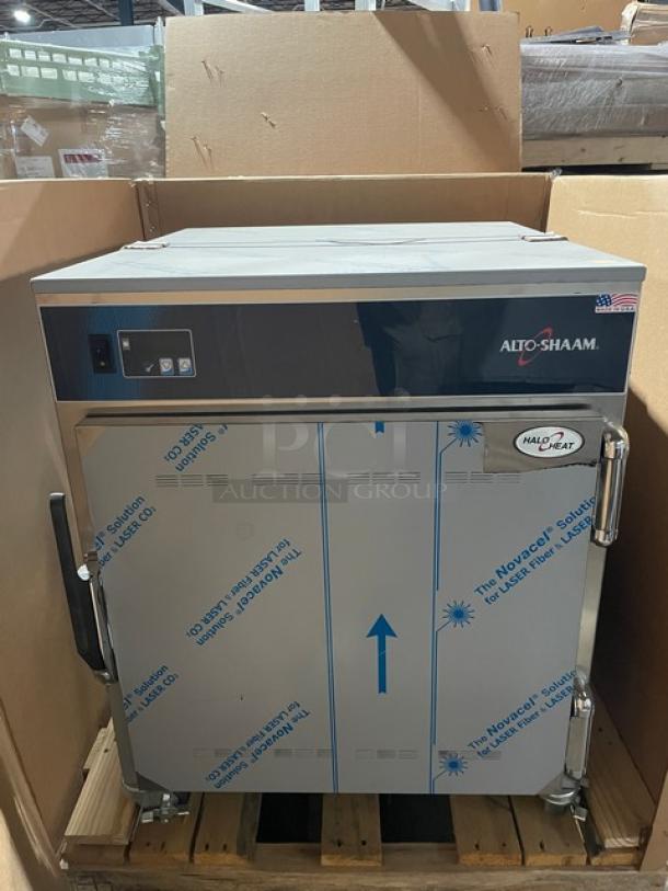 BRAND NEW! Alto-Shaam! 2022! Late Model! Halo Heat Series Commercial Stainless Steel Low Temperature Holding Cabinet! Model: 750-S SN: 3160566-2! 120V 1 Phase! On Casters! - Image 5 of 13