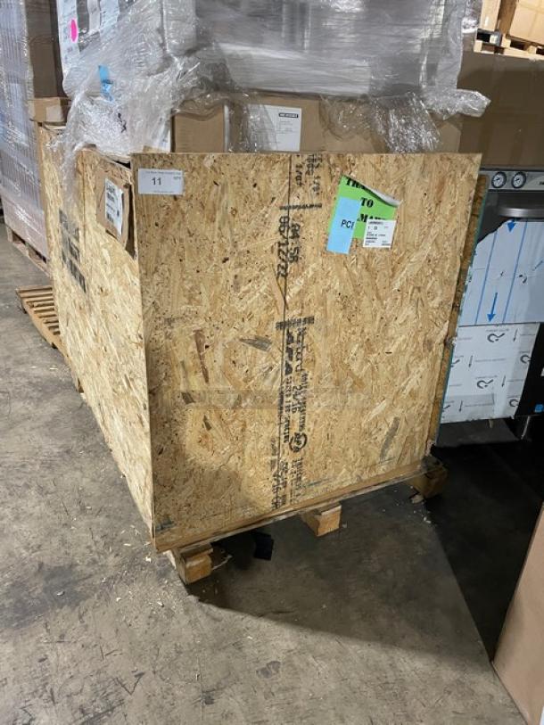 BRAND NEW! Lang Commercial Stainless Steel Electric Powered Heavy Duty Flat Griddle/6-Burner French Plate Split-Top Range! With Double Oven Base! Model: R60S-ATJ SN: R600623A0001! - Image 2 of 13
