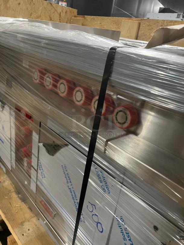 BRAND NEW! Lang Commercial Stainless Steel Electric Powered Heavy Duty Flat Griddle/6-Burner French Plate Split-Top Range! With Double Oven Base! Model: R60S-ATJ SN: R600623A0001! - Image 12 of 13