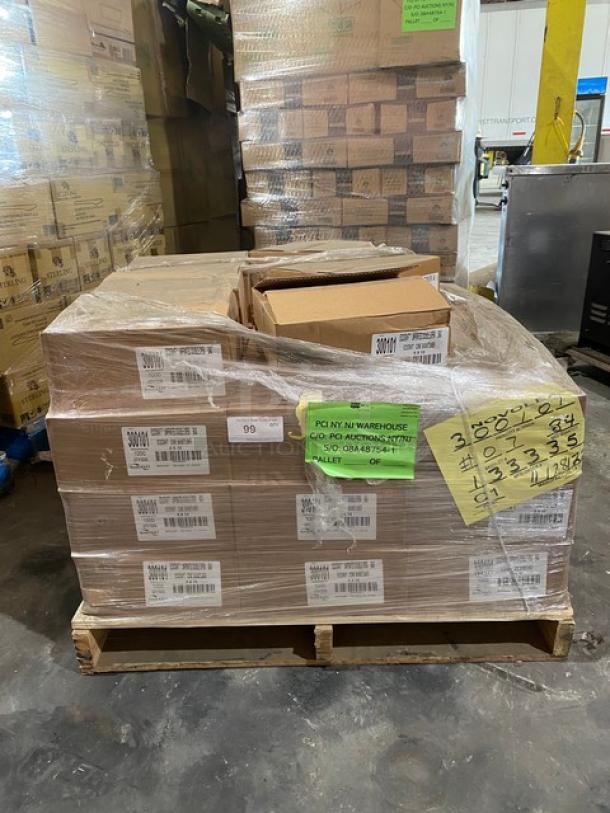 BRAND NEW! FULL PALLET! BagCraft EcoCraft Series Commercial Grease Resistant 9”x10” Unprinted Double Open Bag/Deli Wrap/Cone Basket Liners! 1,000 Per Case! Model: 300101! 42X Your Bid! - Image 1 of 5