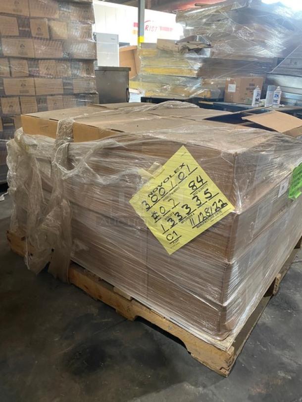 BRAND NEW! FULL PALLET! BagCraft EcoCraft Series Commercial Grease Resistant 9”x10” Unprinted Double Open Bag/Deli Wrap/Cone Basket Liners! 1,000 Per Case! Model: 300101! 42X Your Bid! - Image 3 of 5