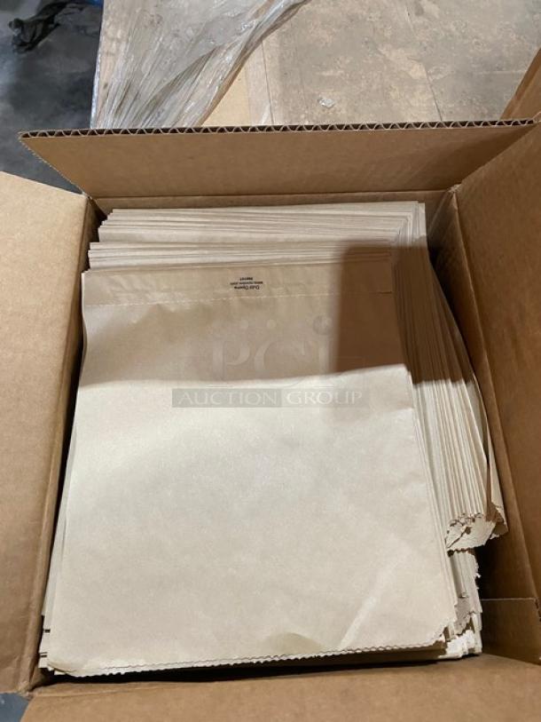 BRAND NEW! FULL PALLET! BagCraft EcoCraft Series Commercial Grease Resistant 9”x10” Unprinted Double Open Bag/Deli Wrap/Cone Basket Liners! 1,000 Per Case! Model: 300101! 42X Your Bid! - Image 4 of 5