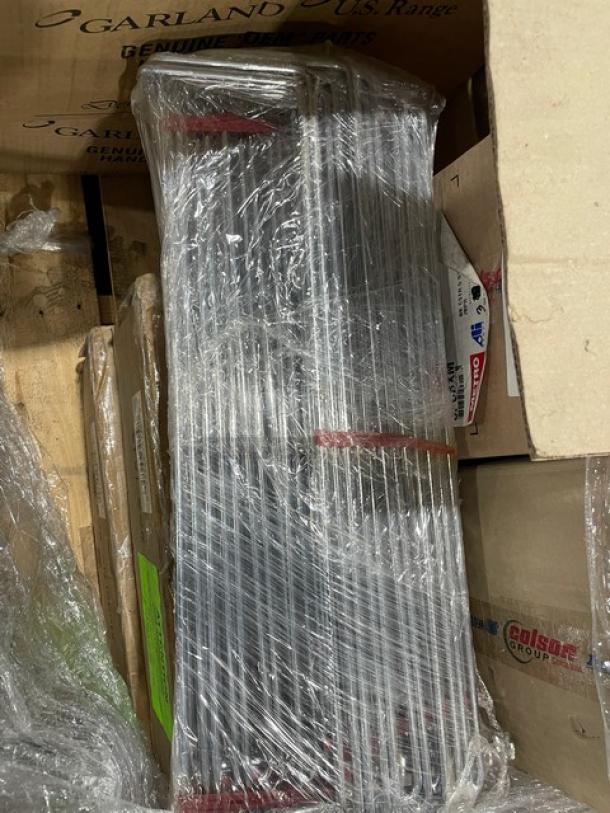 BRAND NEW! MIXED PALLET! John Boos Commercial Chrome Plated 42"x18" Wire Shelf! Model: CS-1842! With Dormont Commercial Coated 60" 2-Way Disconnect Water Connector Hose! Model: W50BP2Q60! With Metro MetroMax Series Commercial Polyurethane 5" Caster! With Brake, Bumper & Antimicrobial Protection! Model: 5PCBXM! With Garland Commercial Heavy Duty Burners! & MORE! 45X Your Bid! - Image 6 of 10