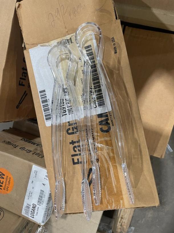 BRAND NEW! MIXED PALLET! Cambro Lugano Series Commercial Clear 9" Easy Grip Tongs! Model: TGG9135! With Carlisle Sparta Spectrum Galaxy Series Commercial White 2" Wide Pastry/Basting Brush! With Nylon Bristles! Model: 4039102! With Carlisle Commercial Melamine Heavy Duty 10"x14" Rectangular 6-Compartment Meal Tray! Model: 4398050! With Cambro CamSquares Series Commercial Translucent 18 Qt. Square Food Storage Container! Model: 18SFSPP190! With Carlisle Flo-Pac Series Commercial Black 24" Straight Blade Squeegee! Model: 361202400! & MORE! 44X Your Bid! - Image 9 of 9