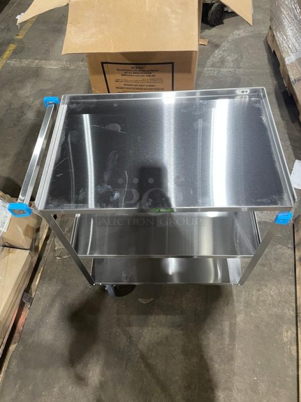 BRAND NEW! Lakeside Commercial Stainless Steel Medium Duty 3-Tier Utility/Bussing Cart! With 500 Lb. Capacity! With Raised Ledges! Model: 422! On Casters! - Image 8 of 8