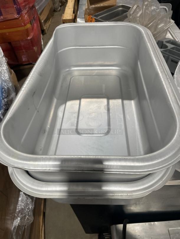 BRAND NEW! MIXED PALLET! Vollrath Super Pan V Series Commercial Stainless Steel Full-Size 4" Deep Anti-Jam Perforated Steam Pan! Model: 30043! With Vollrath Commercial Stainless Steel 1.25 Oz. Squeeze Disher/Scooper! Model: 47156! With Choice Commercial Stainless Steel 8 Qt. Mixing Bowl! Model: 407SSMXB38! With Nemco Commercial 1" Square Cut Replacement Blade Set! Model: 536-4! With Taylor Commercial Indoor/Outdoor Stick On Thermometer! Model: 5380N! With Winco Commercial Clear 32 Oz. Scoop! Model: PS-32! With Winco Commercial Aluminum 5.5 Qt. Fryer/Pasta Pan! Model: ALSP-5! With Update International Commercial Yellow Foldable "Wet Floor" Sign! Model: WFC-27! With Rubbermaid WaveBrake Series Commercial Yellow 35 Qt. Mobile Mop Bucket! With Casters! Model: 2064914! With Vollrath Wear-Ever Series Commercial Tapered Aluminum 10 Qt. Saucepan! Model: 68310! & MUCH MORE! 80X Your Bid! - Image 11 of 11