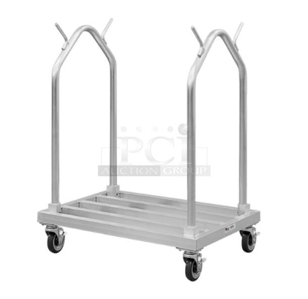 BRAND NEW! New Age Industries Commercial Aluminum Double-Sided Mat Cart! Model: 51087! On Casters! - Image 1 of 7