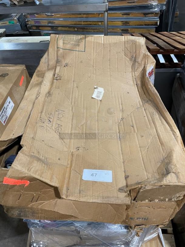 BRAND NEW! New Age Industries Commercial Aluminum Double-Sided Mat Cart! Model: 51087! On Casters! - Image 2 of 7