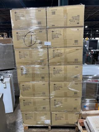 BRAND NEW! FULL PALLET! Direct Pack Commercial Black 10"x10" Microwavable Take-Out/Entrée Container Base! 220 Per Case! Model DPI-10-PP-B! 28X Your Bid!