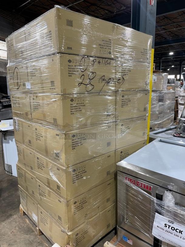 BRAND NEW! FULL PALLET! Direct Pack Commercial Black 10"x10" Microwavable Take-Out/Entrée Container Base! 220 Per Case! Model DPI-10-PP-B! 28X Your Bid! - Image 2 of 7