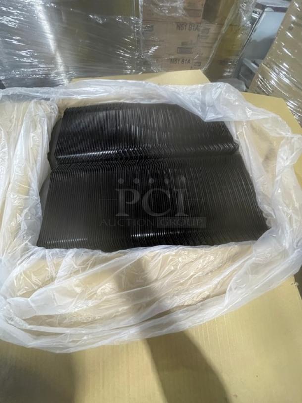 BRAND NEW! FULL PALLET! Direct Pack Commercial Black 10"x10" Microwavable Take-Out/Entrée Container Base! 220 Per Case! Model DPI-10-PP-B! 28X Your Bid! - Image 5 of 7
